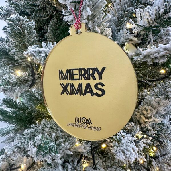 Χριστουγεννιάτικο Στολίδι UOA χρυσό