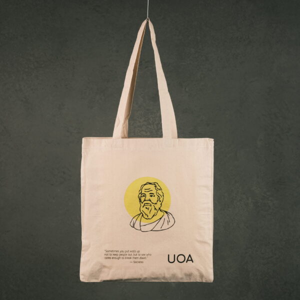 Τσάντα οργανικό βαμβάκι Σωκράτης