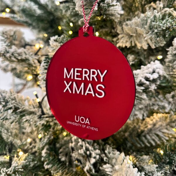 Χριστουγεννιάτικο Στολίδι UOA κόκκινο