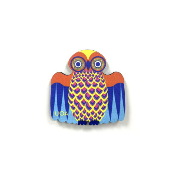 Orange Owl Magnet